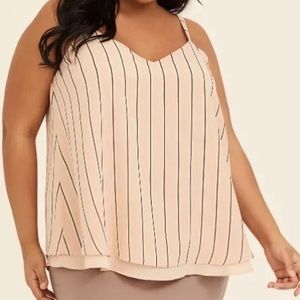 Torrid | Swing Tank Pink Stripe | Size 0